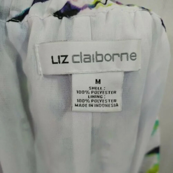 Liz Claiborne Pleated Midi Skirt Women Size M Purple Multicolor Pull-on Easter - Picture 6 of 7